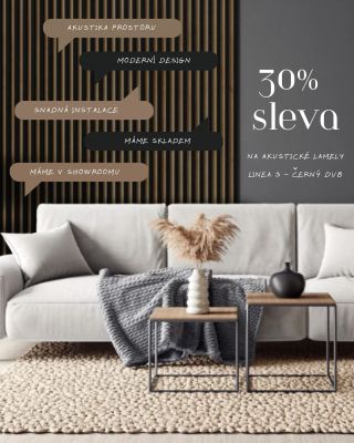🖤 SLEVA NA ČERNÉ AKUSTICKÉ SLIM LAMELY 🖤 Využijte akční nabídku právě teď a proměňte svůj interiér za výhodnější cenu 😎...