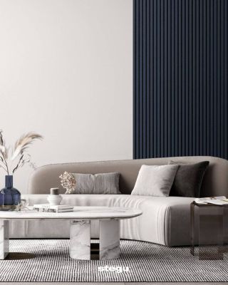 💙 Interiér, který se nebojí barvy! Designové akustické lamely v odstínu Navy Blue si vás získají! A pokud modrá není váš...