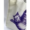Nákupní taška LOQI | PURR-PLE CAT