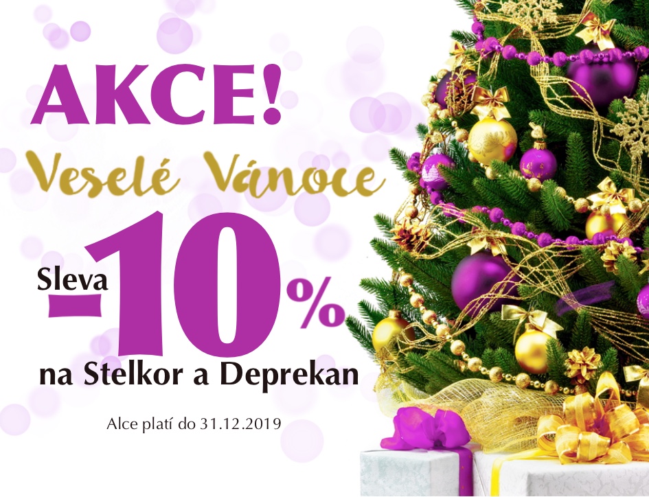 Veselé Vánoce se slevou 10% na Stelkor/Deprekan