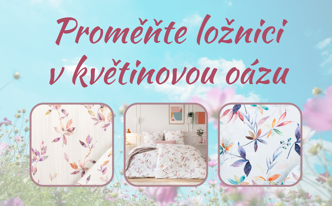 Letní proměna ložnice? Představujeme stylové květinové povlečení od Stella Ateliers