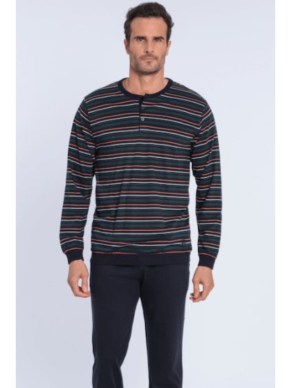 GUASCH Pánské pyžamo EMILIO (Velikost L, Barva Zelená)