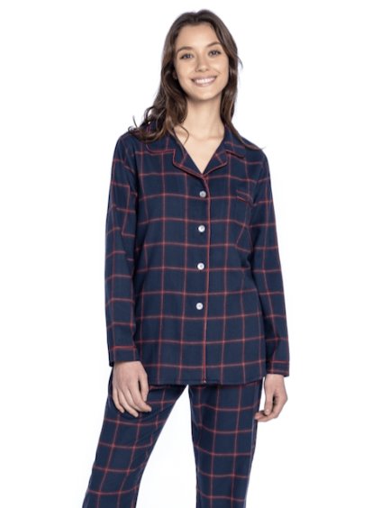 GUASCH Dámské pyžamo GEMA (Velikost XXL, Barva Tmavě modrá)