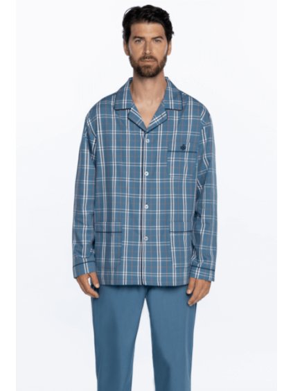 GUASCH Pánské pyžamo STEFAN (Velikost XL, Barva Modrá)