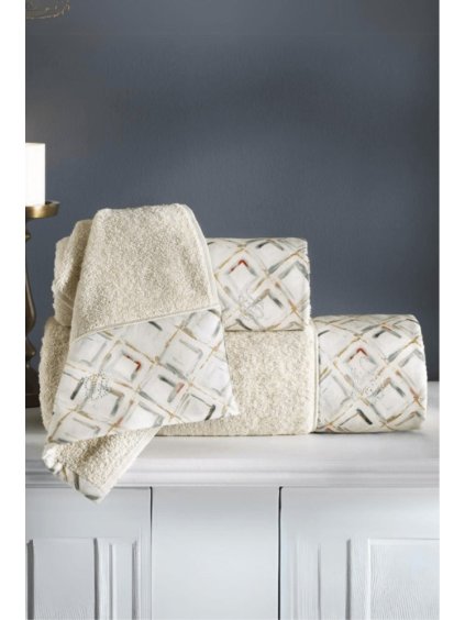 Soft Cotton Osuška a ručník BAILEY v dárkovém balení (Barva Světle béžová, Velikost S)