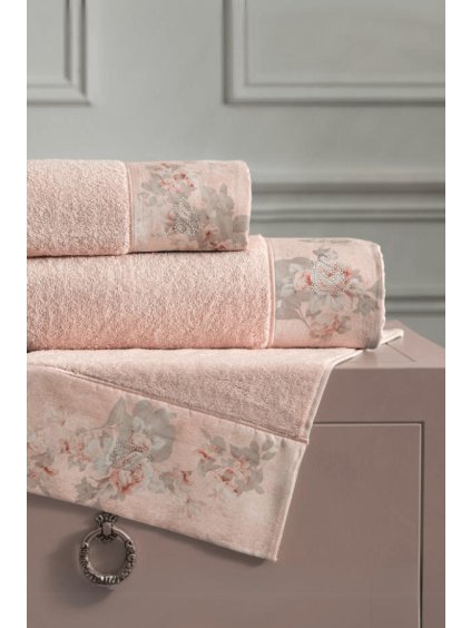 Soft Cotton Osuška a ručník NOSTALGIA v dárkovém balení (Barva Světle zelená, Velikost S)