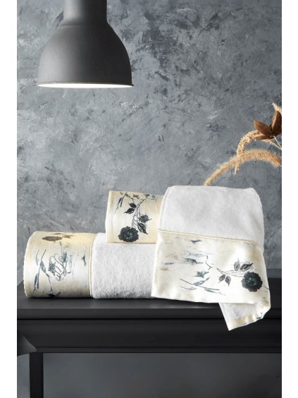 Soft Cotton Osuška a ručník SERENNA v dárkovém balení (Barva Bílá, Velikost S)