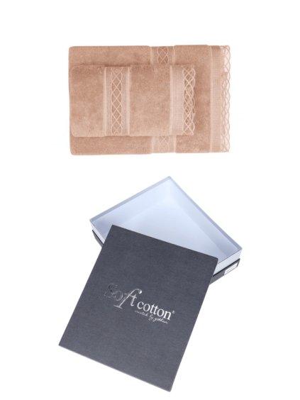 Soft Cotton Dárkové balení ručníků a osušek SELYA (Barva Bronzová)