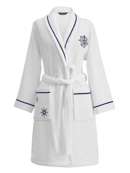 Soft Cotton Dámský krátký župan MARINE LADY (Velikost L, Barva Bílá)