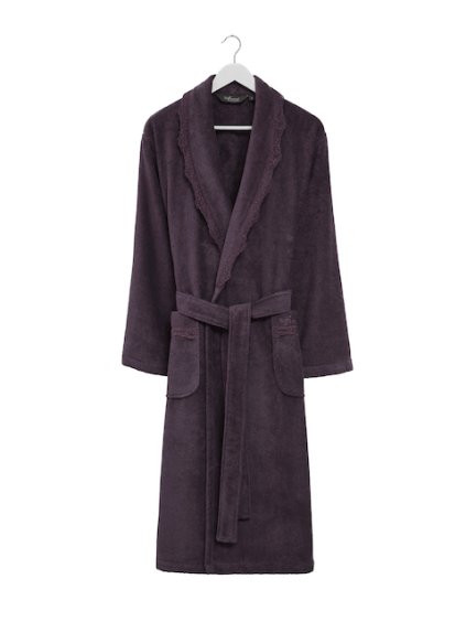 Soft Cotton Dámský elegantní župan STELLA v dárkovém balení (Velikost M, Barva Švestková)