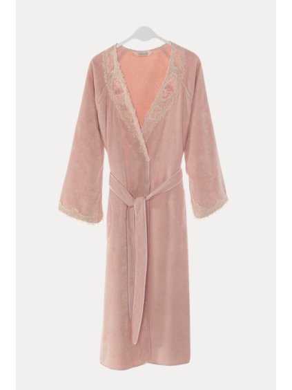 Soft Cotton Dámský elegantní župan DESTAN v dárkovém balení (Barva Starorůžová, Velikost S)