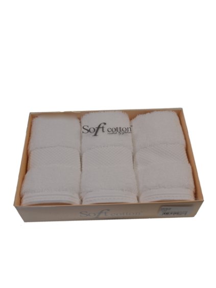 Soft Cotton Dárková sada malých ručníků DELUXE (Barva Krémová, Velikost S)