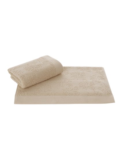 Soft Cotton Ručník LEAF 50 x 100 cm (Barva Hnědá)