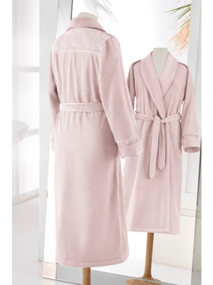 Soft Cotton Dámský elegantní župan QUEEN v dárkovém balení (Velikost L, Barva Lila)