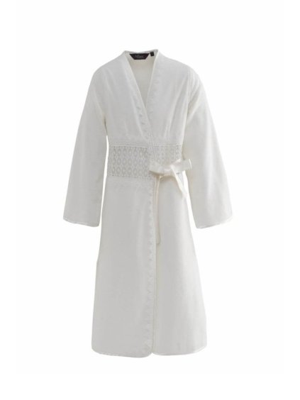 Soft Cotton Dámský elegantní župan DEMET v dárkovém balení (Velikost L, Barva Smetanová)