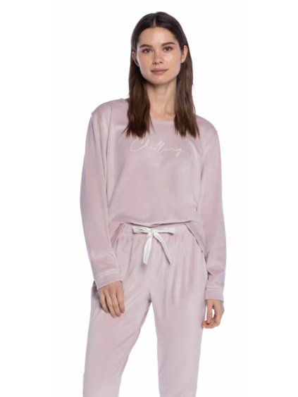 GUASCH Dámské pyžamo RUBY (Velikost L, Barva Starorůžová)