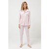 Luisa Moretti Dámské bambusové pyžamo CARLA (Velikost L, Barva Růžová)