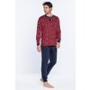 GUASCH Pánské pyžamo JUAN (Velikost L, Barva Bordó)