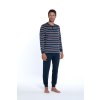 GUASCH Pánské pyžamo ADRIAN (Velikost XXL, Barva Tmavě modrá)