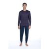 GUASCH Pánské pyžamo ALFONSO (Velikost XXL, Barva Tmavě modrá)