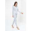 Luisa Moretti Dámské pyžamo ELISA (Velikost L, Barva Světle modrá)