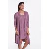 Luisa Moretti Dámská bambusová košilka TAMARA županem (Velikost S, Barva Borůvková)