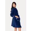 Soft Cotton Dámský krátký župan MARINE LADY (Velikost S, Barva Tmavě modrá)