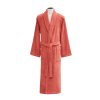Soft Cotton Pánský a dámský župan MICRO COTTON v dárkovém balení + papučky (Velikost S, Barva Terakota)