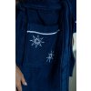 Soft Cotton Dárkové balení županu, ručníku a osušky MARINE LADY (Velikost L, Barva Tmavě modrá)