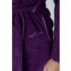 Soft Cotton Luxusní dámský krátký župan s ručníkem LILLY v dárkovém balení (Barva Fialová, Velikost S)