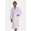 Soft Cotton Pánský župan SEHZADE (Barva Bílá / stříbrná výšivka, Velikost S)