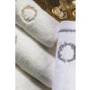 Soft Cotton Ručník SEHZADE 50x100 cm (Barva Bílá / stříbrná výšivka)