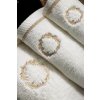 Soft Cotton Ručník SEHZADE 50x100 cm (Barva Bílá / stříbrná výšivka)