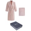 Soft Cotton Dárkové balení županu, ručníku a osušky FREYA (Velikost XL, Barva Růžová)