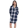 GUASCH Dámská noční košila TERESA (Velikost S, Barva Tmavě modrá)