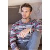 GUASCH Pánské pyžamo FILIPE (Velikost XL, Barva Šedá)