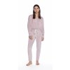 GUASCH Dámské pyžamo RUBY (Velikost L, Barva Starorůžová)