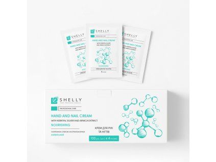 Cream for hands and nails with keratin, silver and arnica extract Shelly 4 ml