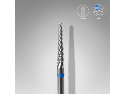 Carbide nail drill bit cone blue EXPERT head diameter 2,3 mm / working part 14 mm