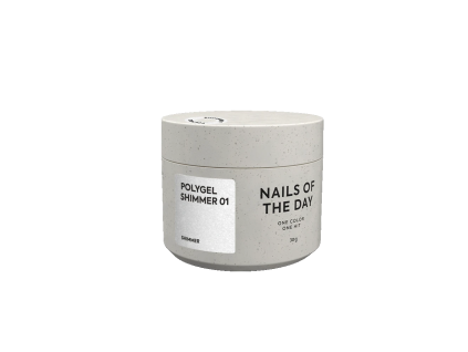 NAILSOFTHEDAY Polygel shimmer 01, 30 g