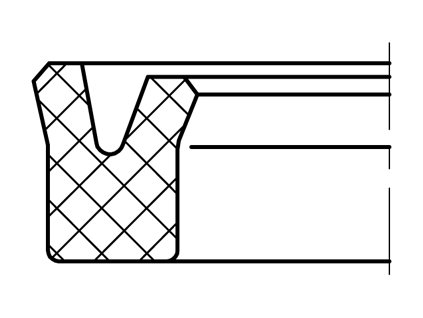 Manžeta 55x63x9/8 AU95-DIN MA30