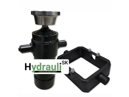 Teleskopický hydraulický valec 120/6x1000 zdvih 1000 mm - s kolískou
