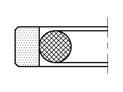 Tesnenie piesta KPOR30 100x84,5x6,3 PTFENBR