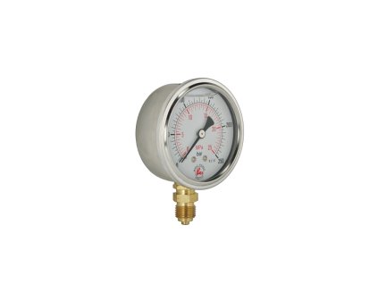 Manometer 100 mm 0-250 bar spodné pripojenie