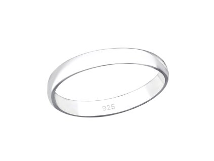 Jednoduchý stříbrný prstýnek
