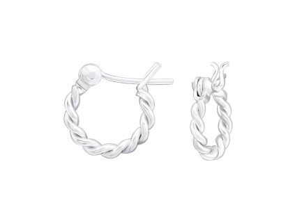 Stříbrné náušnice Bali