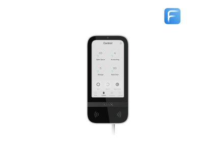 Add graphics Ajax KeyPad TouchScreen Fibra White