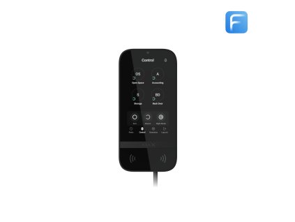 Add graphics Ajax KeyPad TouchScreen Fibra Black