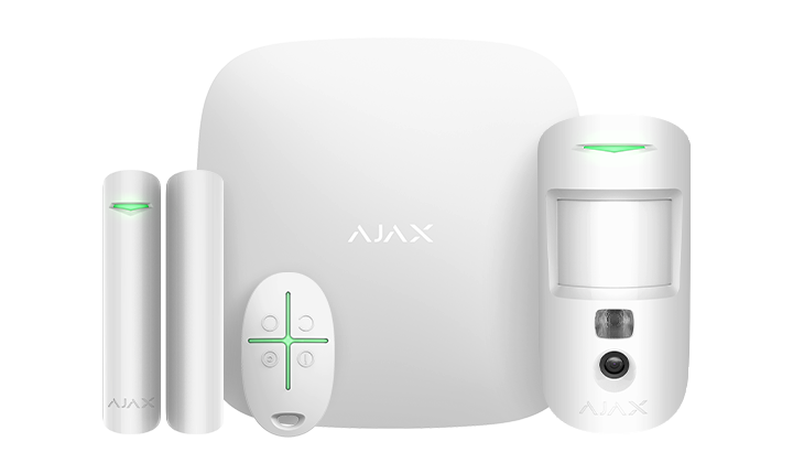 AJAX StarterKit Cam Plus – biela