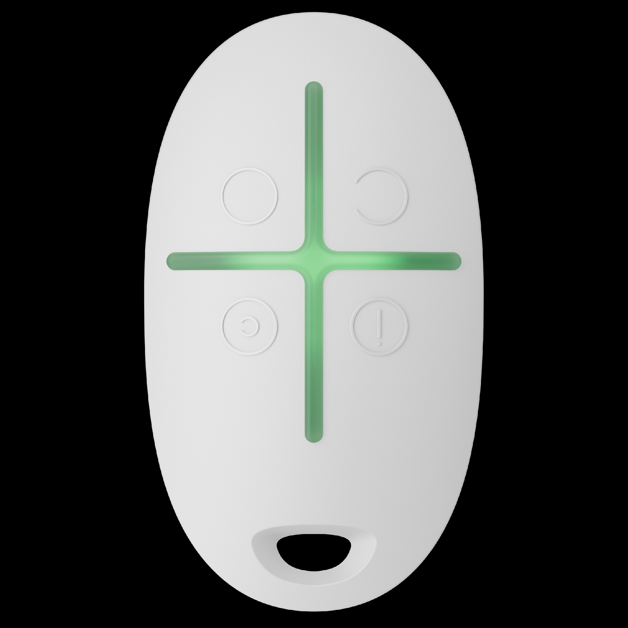 AJAX SpaceControl biela – kľúčenka na ovládanie alarmu